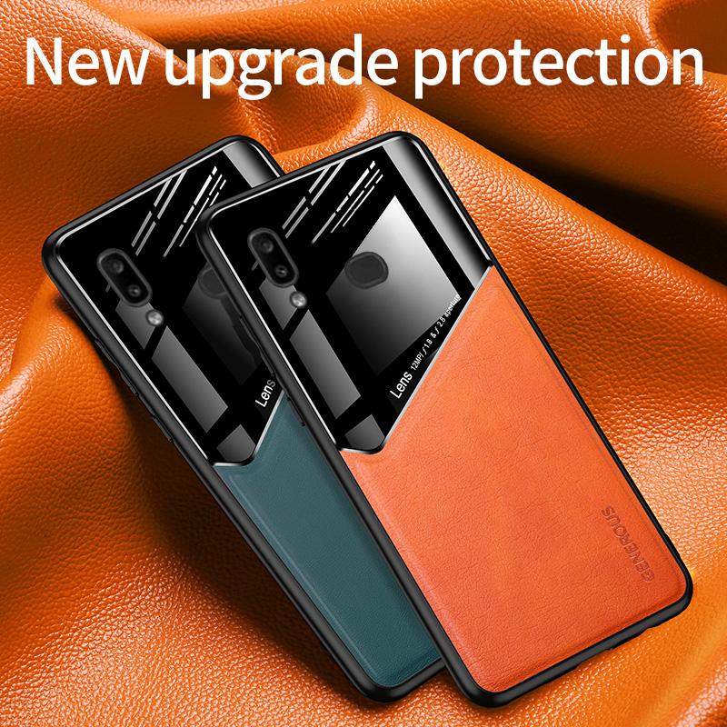 Ốp Lưng Da Pu + Kính Cường Lực Cho Xiaomi Redmi 8 8a 9 9a 9c K30 Pro 10x Pro