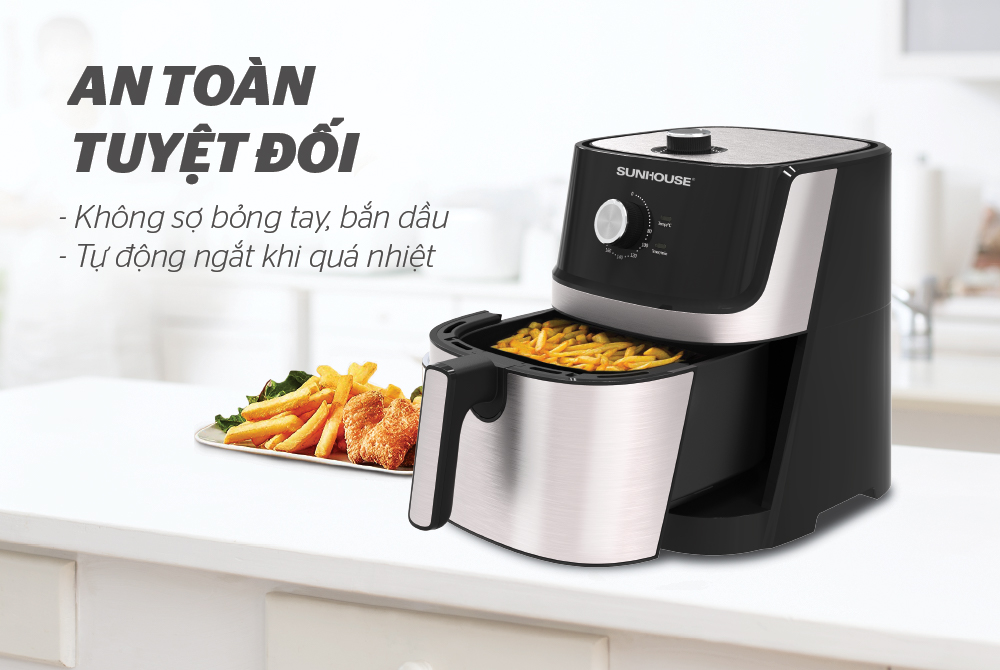 Nồi Chiên Không Dầu Sunhouse SHD4027 - Hàng chính hãng