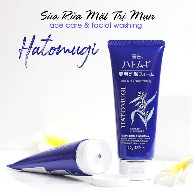 Sữa Rửa Mặt Reihaku Hatomugi Facial Foam Ngừa Mụn Và Làm Sáng Da - 31302 (Tuýp 130g)