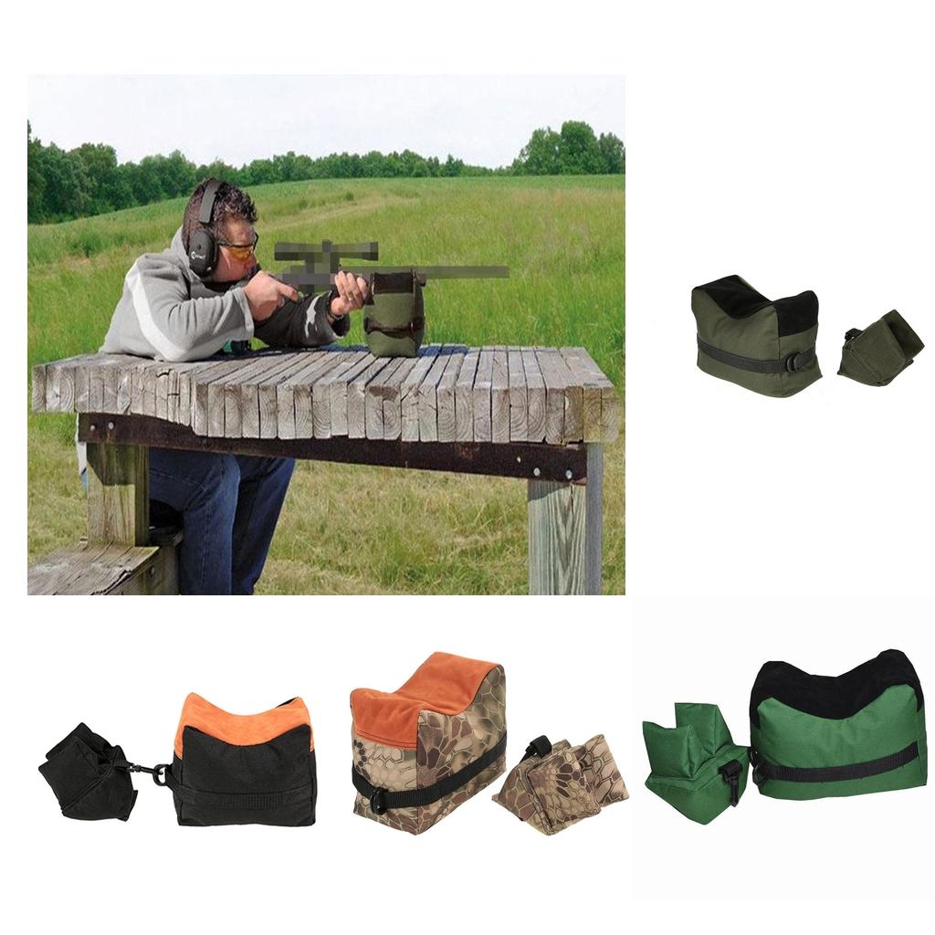 Front & Rear Hunting Bench Bag Camouflage+Black