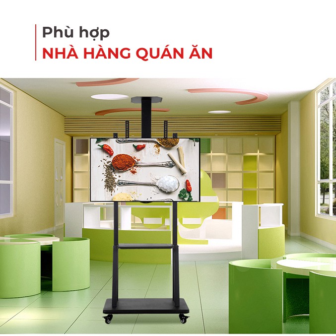 Khung Treo Tivi Di Động-Giá Treo Tivi Di Động Có Bánh xe Từ 32-70INCH