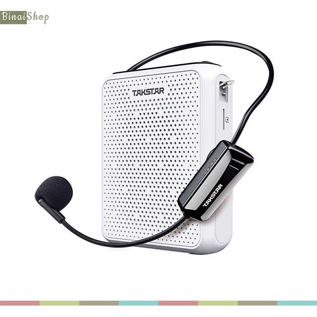 Takstar E300W- Tặng túi rút đựng máy trợ giảng - Máy Trợ Giảng Không Dây UHF, Kết Nối Bluetooth, Công Suất 10W Cho Giáo Viên, Bán Hàng- Hàng chính hãng