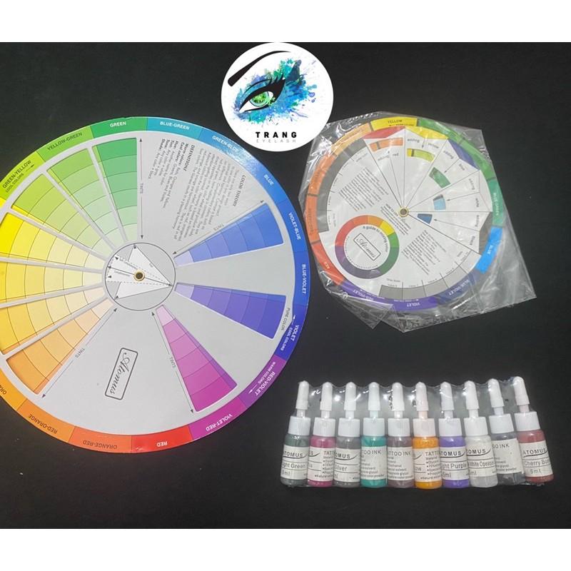 Bánh xe màu sắc/color wheel ứng dụng phun xăm, hội hoạ, thiết kế