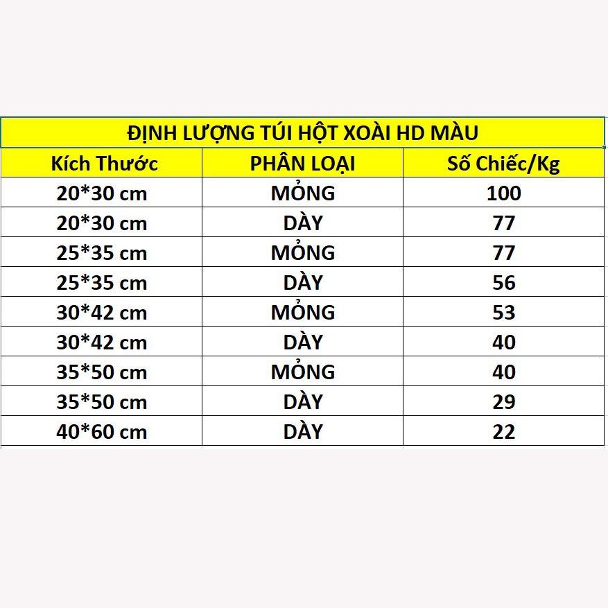 0,5kg - 1kg Túi Nilon Gói Hàng Hồng Pastel HD PE Hột Xoài - Túi Ni Lông Ruffo Hàng Đẹp Dẻo Dai