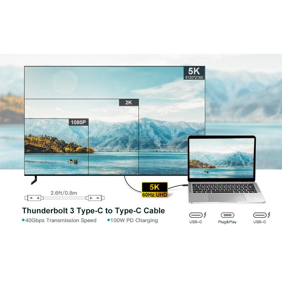 Cáp Choetech thunderbolt 3 A3008 hàng chính hãng