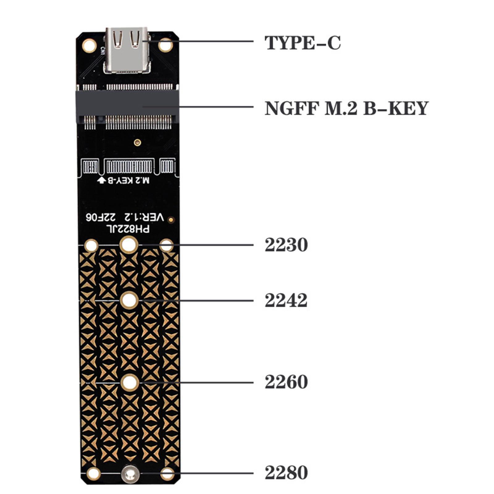 M.2 B Key to Adapter Converter Anti Interference Portable for Home