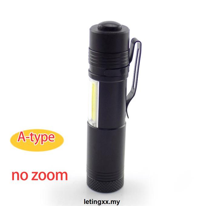 Đèn Pin 2 Bóng Led Cob Q5 Sạc Usb Tiện Dụng Khi Đi Cắm Trại