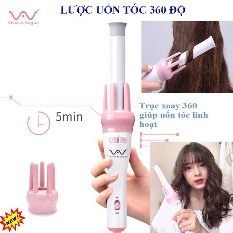Máy uốn tóc tự động xoay 360 độ làm xoăn tóc vivid - BHGR68
