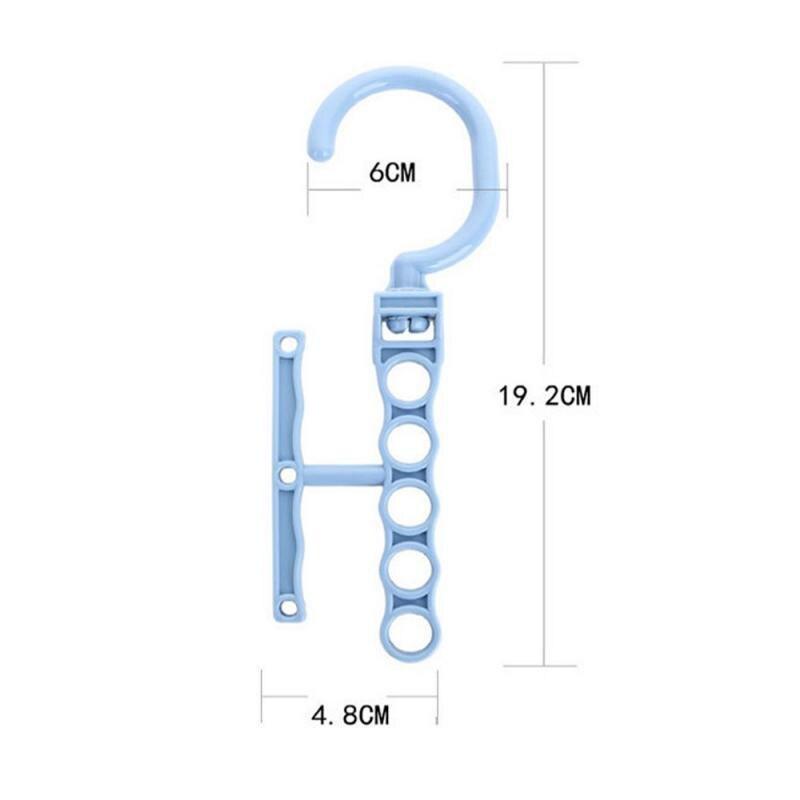 Rotating Five-hole Clothes Rack Clothes Hanger Organizer Fixed Holder Storage Racks Buckle Hanger Anti-Slip Home Closet Organize