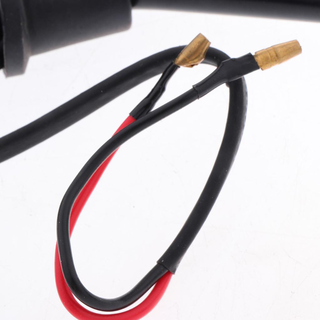 4X Motorcycle Side Rear View Mirrors w/ LED 10mm Indicator Light