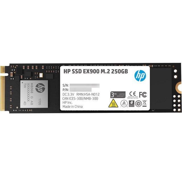 Ổ Cứng SSD HP EX900 M.2 NVMe 250GB - Hàng Chính Hãng