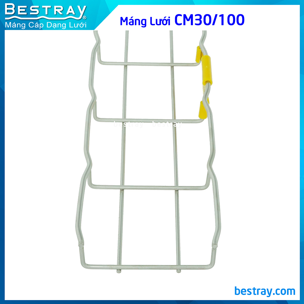 Máng Cáp Dạng Lưới Inox 304 - Thép | Các Loại Máng Lưới Bestray| Mã SP CM30 (Máng lưới cao 30mm)