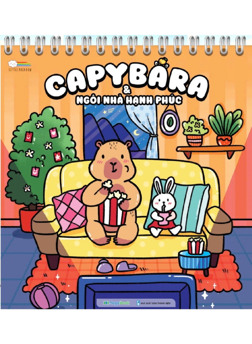 Sách Tô Màu Chữa Lành - Capybara - MEGA
