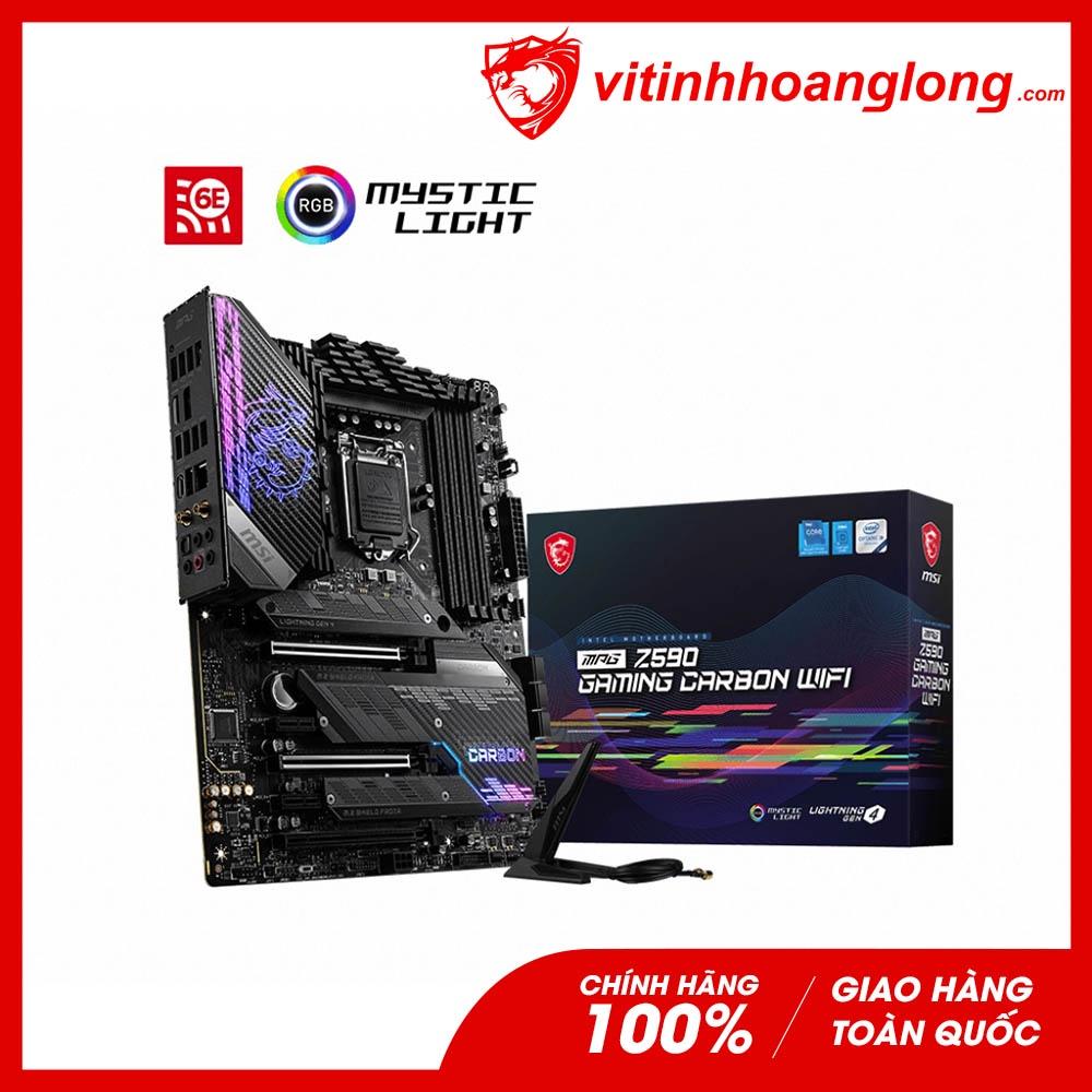 Mainboard - Bo mạch chủ vi tính MSI MPG Z590 Gaming Carbon Wifi - Hàng chính hãng - Vi tính Hoàng Long