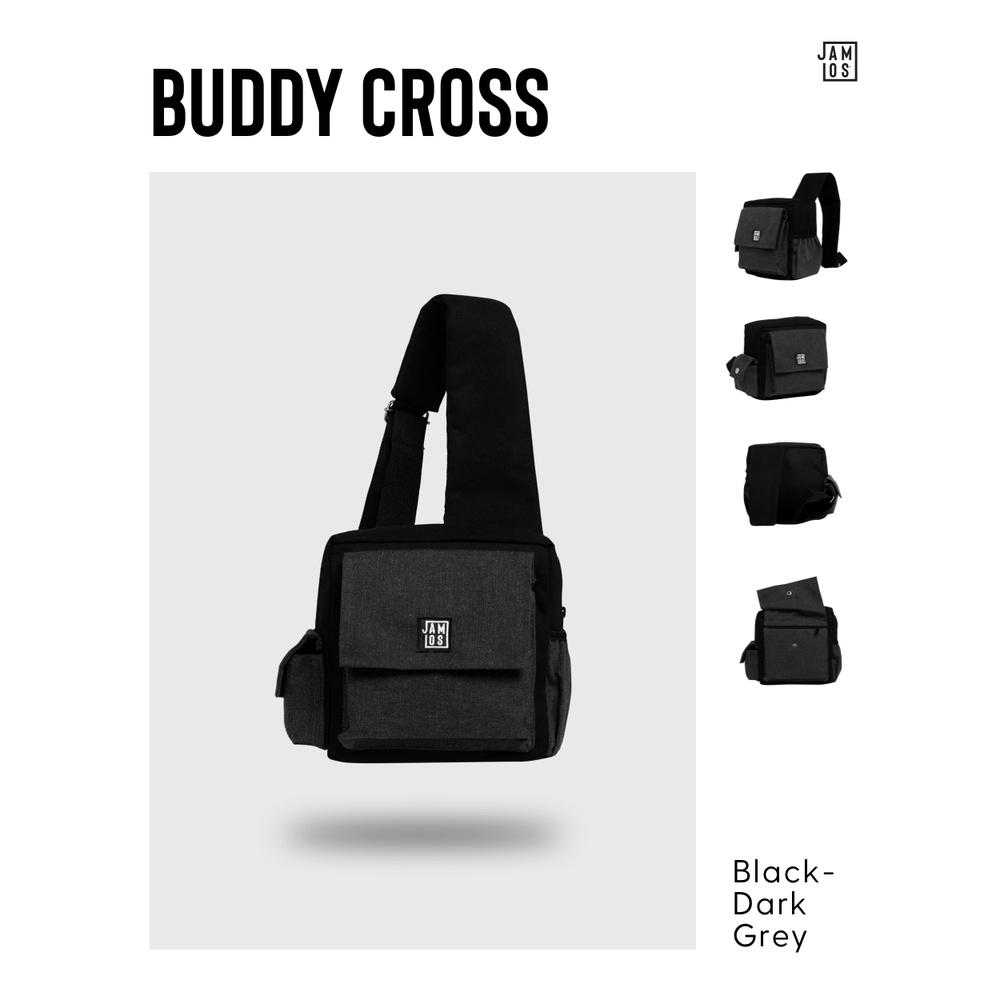 Túi đeo chéo sau lưng trước ngực thời trang đa dụng tiện ích vải canvas Buddy Cross Jamlos