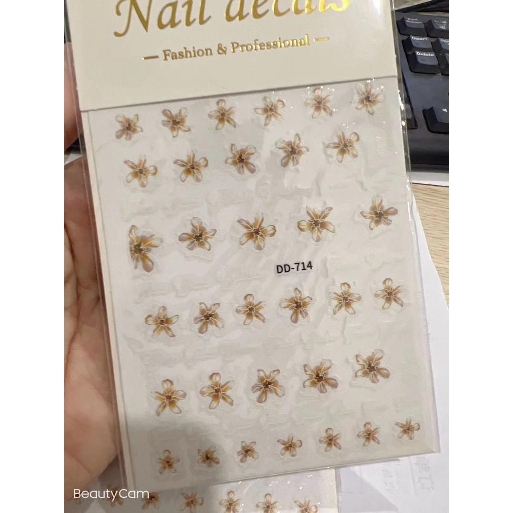 sticker trang trí nail mã mới dd714