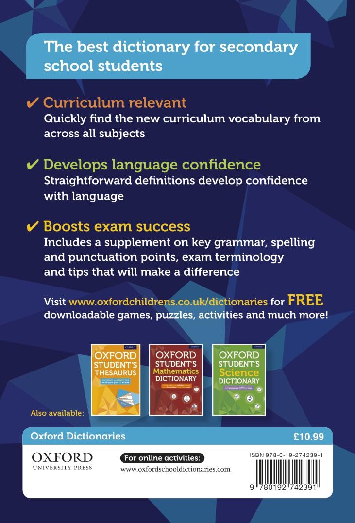 Từ điển Anh - Anh: Oxford Student's Dictionary
