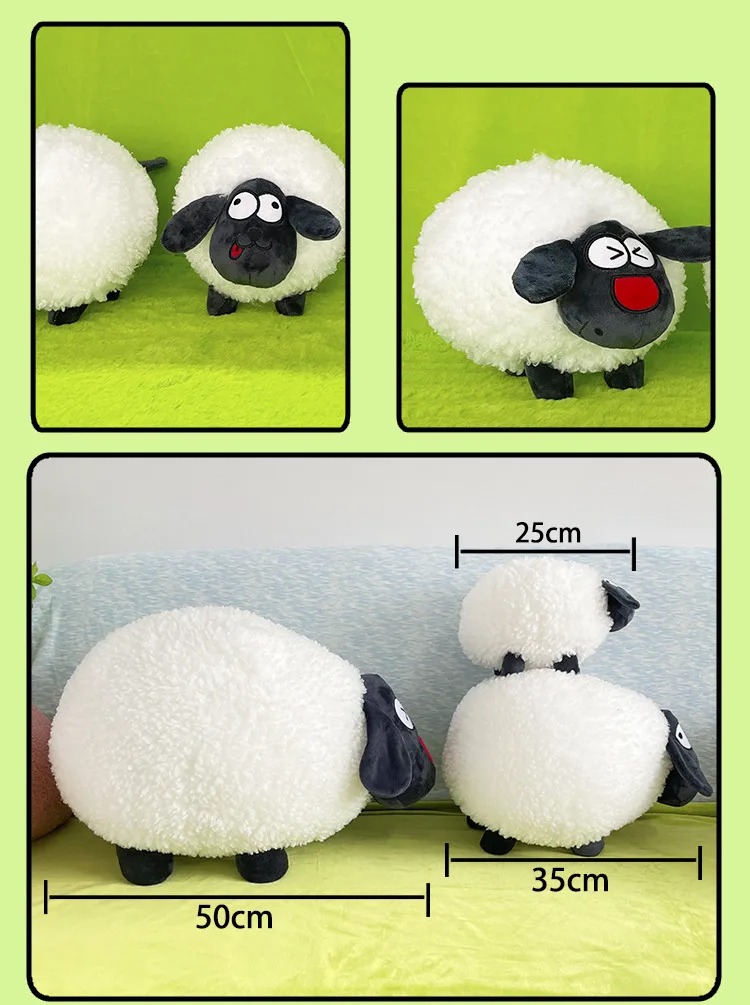 Thú nhồi bông Cừu the Sheep cho bé dễ thương - Size từ 40cm đến 55cm - Quà tặng gấu bông hoạt hình Shaun the Sheep