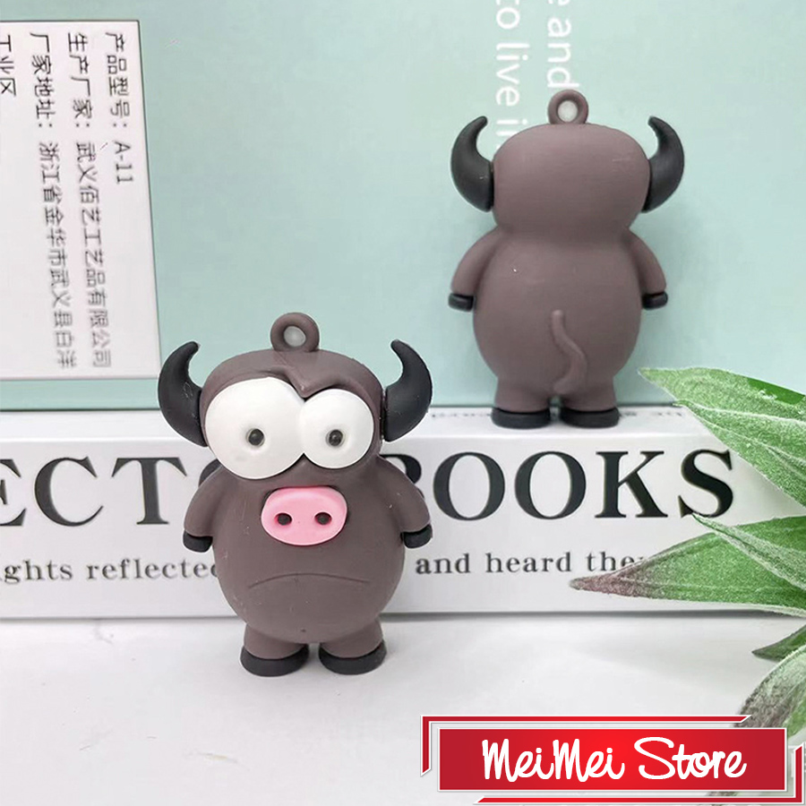 Móc khóa gấu bông, Móc khóa xe máy hình con vật cute, cực đáng yêu