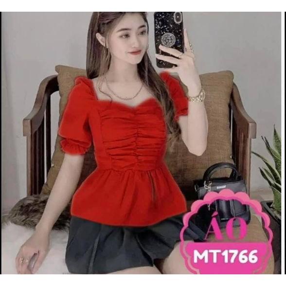 Mã CAN04 Áo tay ngắn nhún ngực bigsize từ 65-85kg