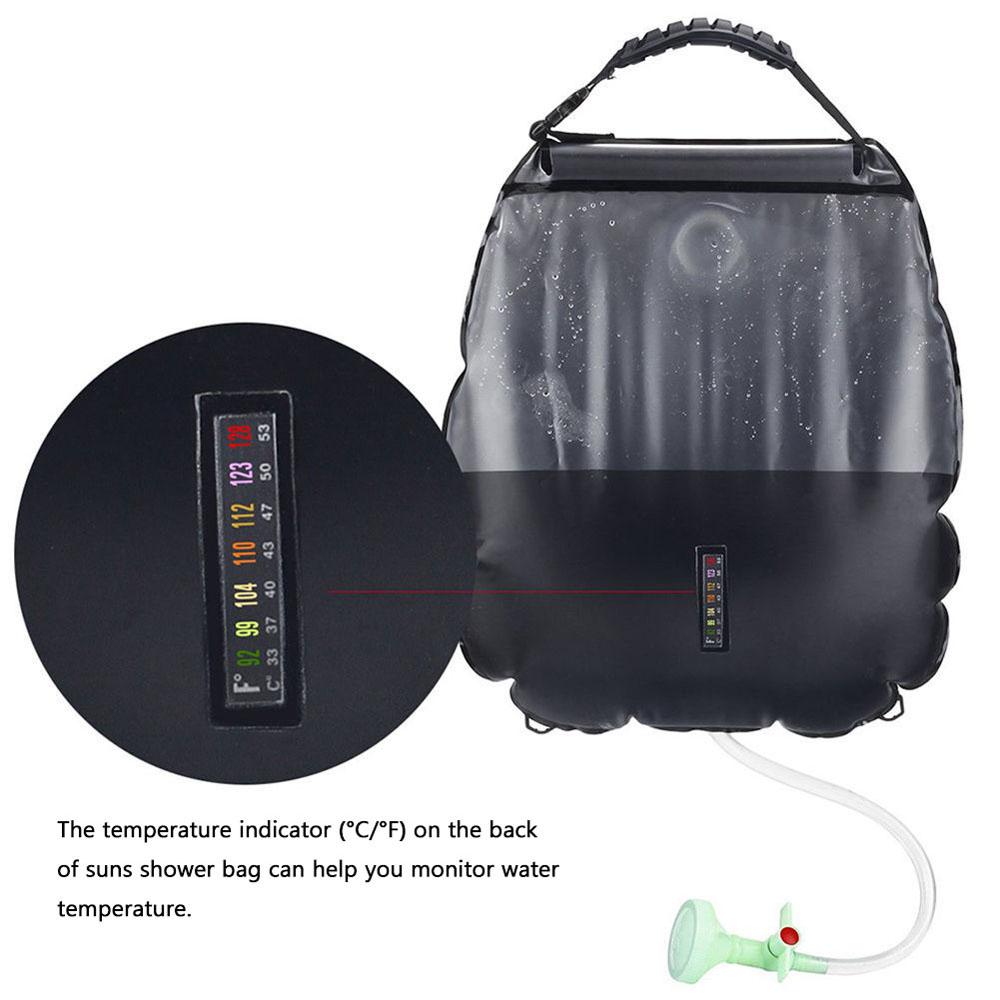 Túi tắm nước cắm trại ngoài trời di động 20L