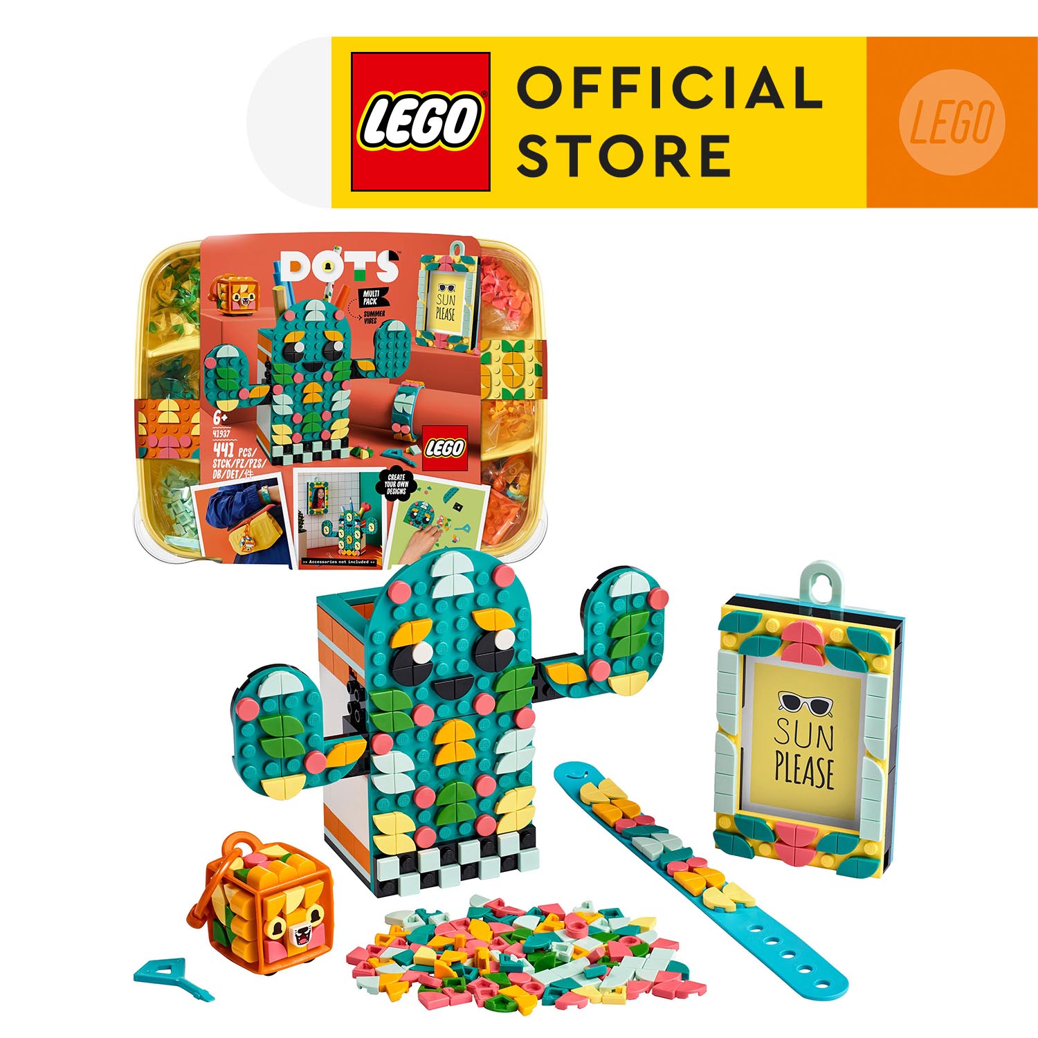 LEGO DOTS 41937 Phụ kiện mùa hè đáng yêu (441 chi tiết)