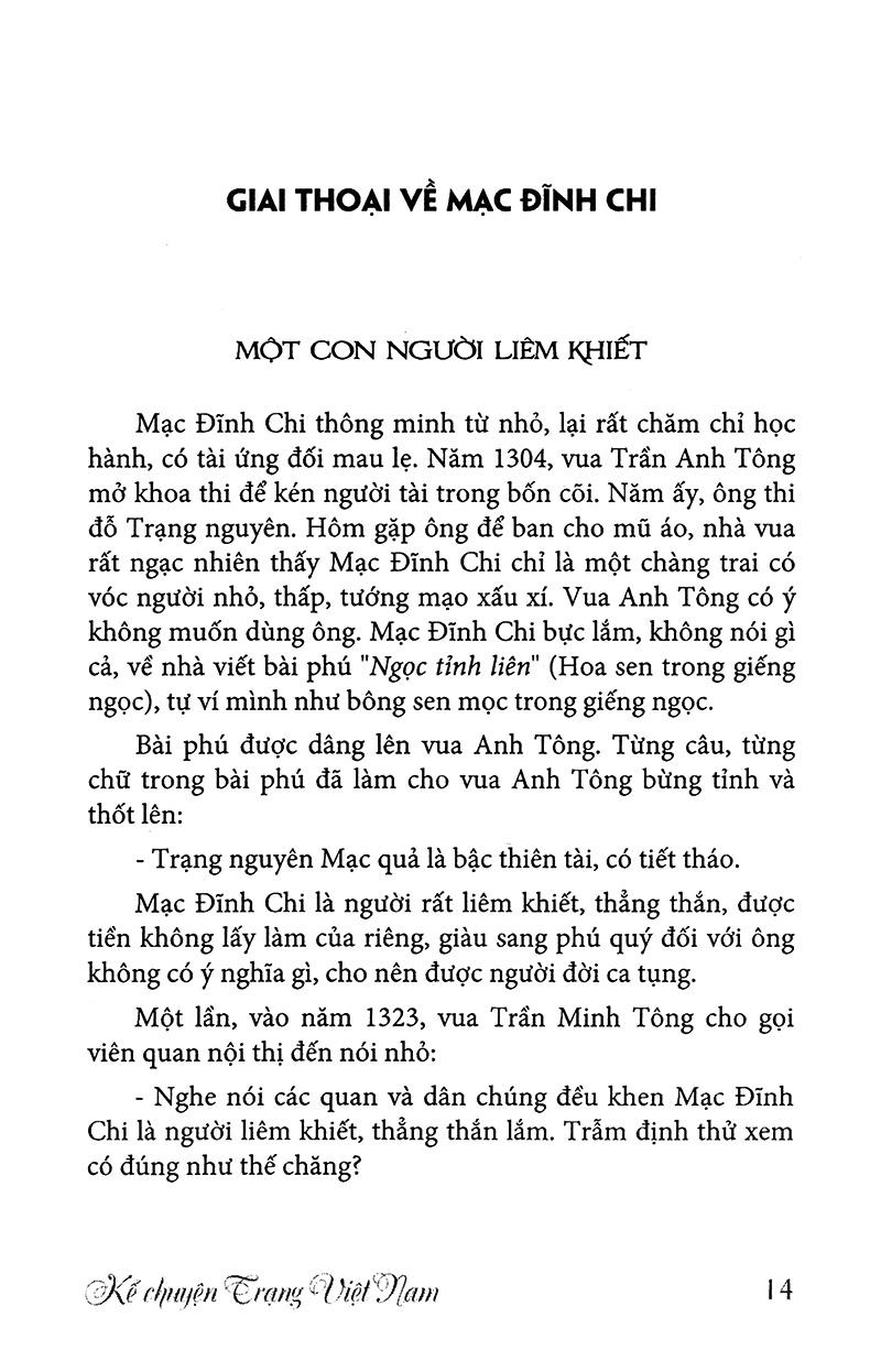 Kể Chuyện Trạng Việt Nam (Tái Bản)