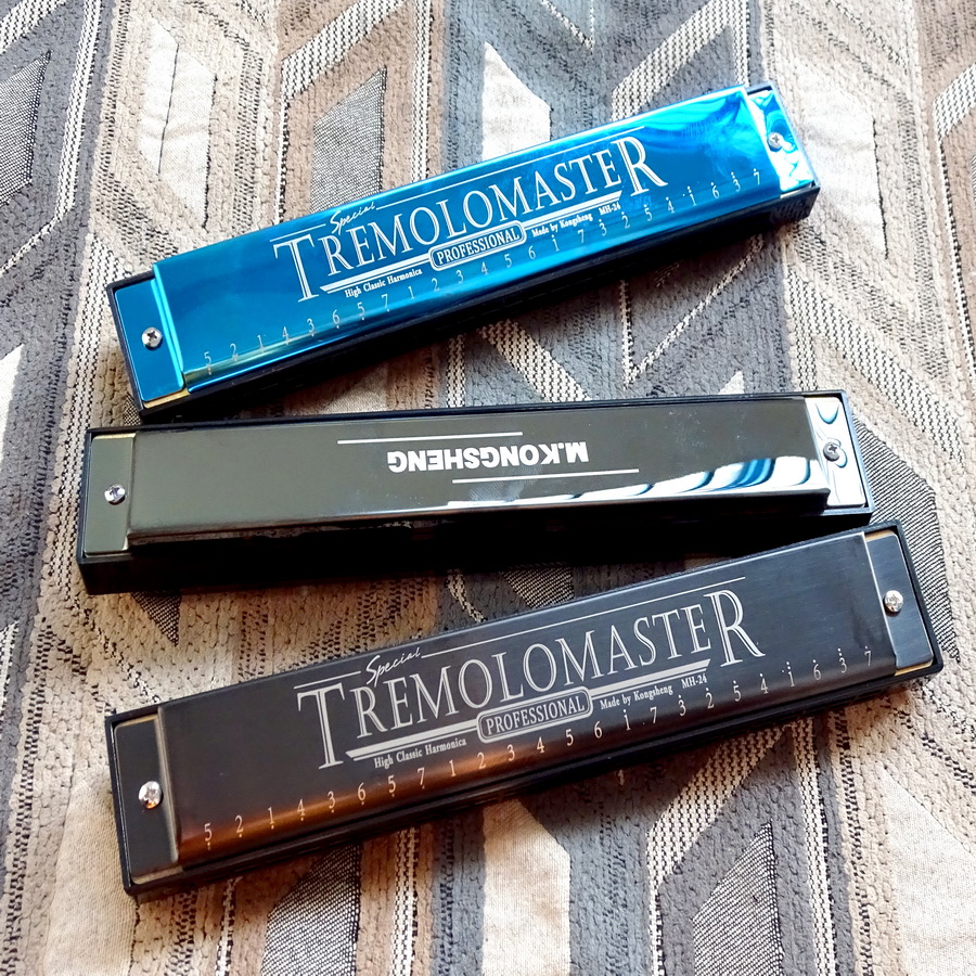 Kèn Harmonica 24 Lỗ Kongsheng Tremolo Master Key C