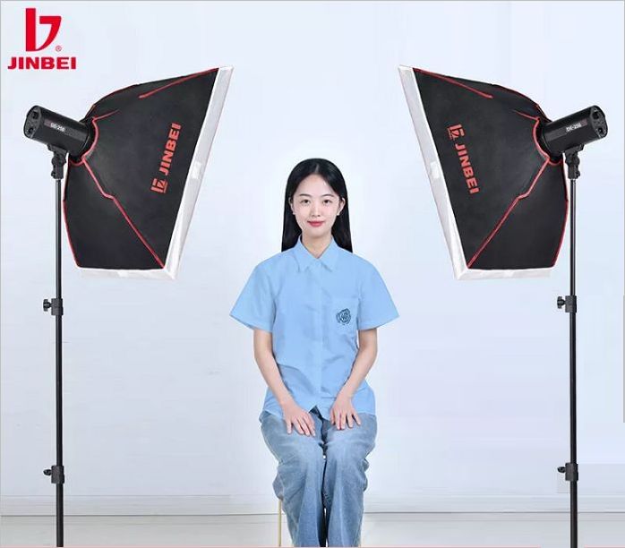 Bộ 2 đèn flash studio Jinbei DE-250 Hàng Chính Hãng