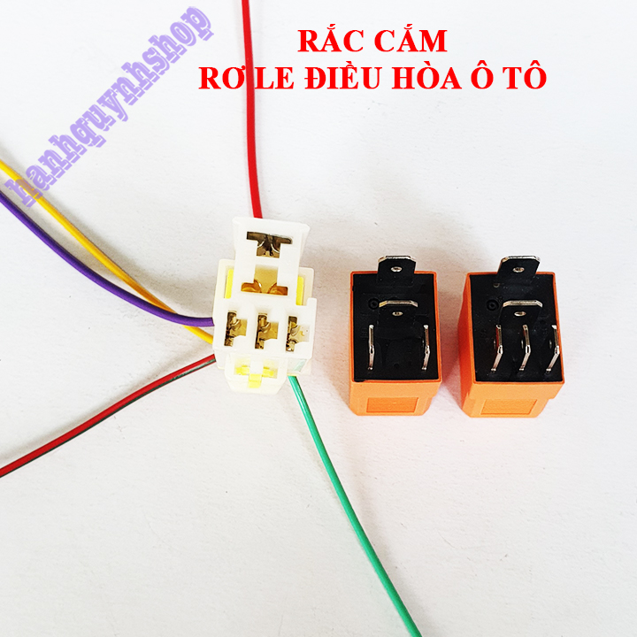 Rắc rơ le điều hòa ô tô 4, 5 chân hàng đẹp loại 1