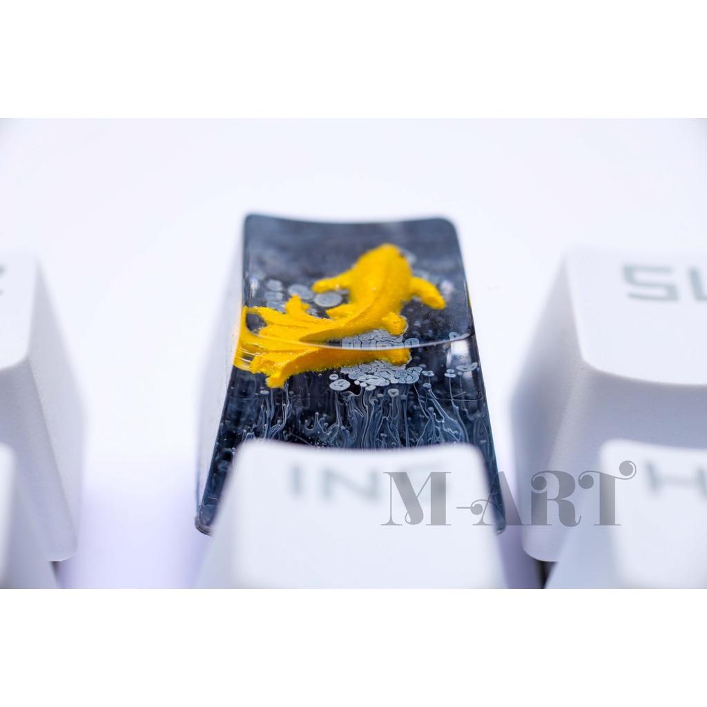 Nút dành cho bàn phím cơ cá koi phối màu san hô tiểu cảnh - Fishes Koi Keycap artisan handmade