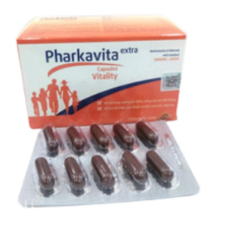 PHARKAVITA Extra Vitality - Multivitamins and Minerals with Standard Ginseng Linzhi - Hộp 60 viên