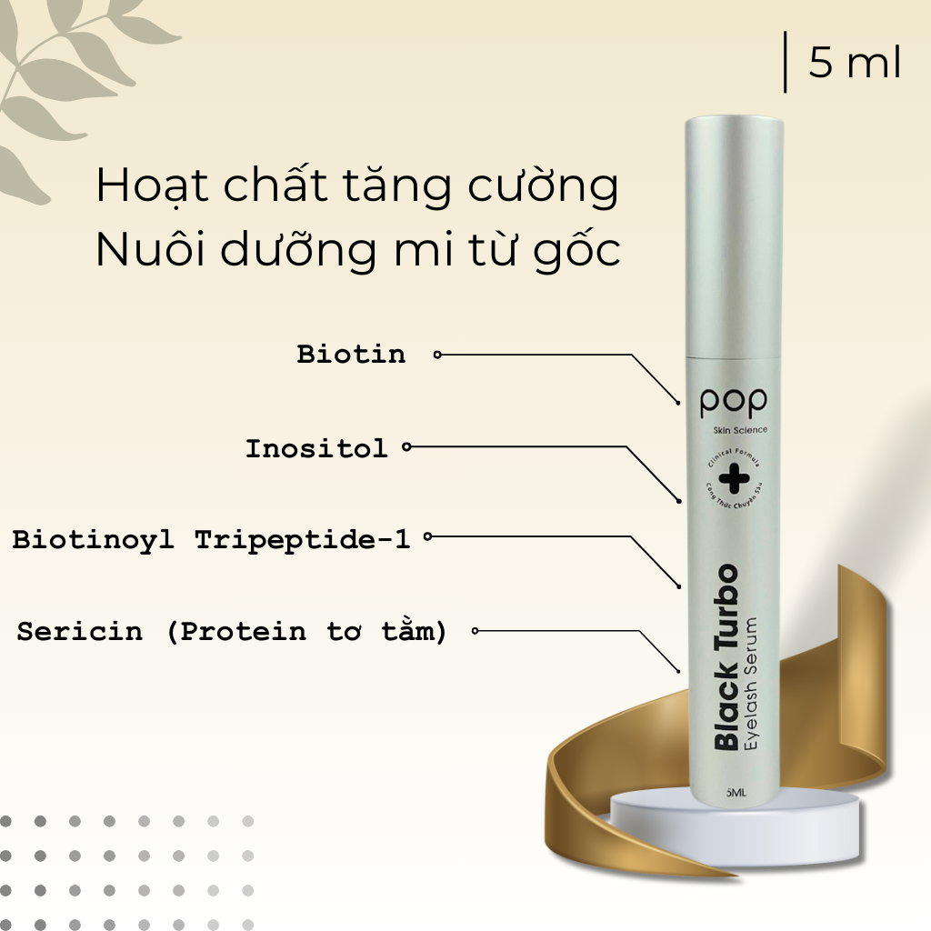 Tinh Chất Dưỡng Mi Tăng Cường Black Turbo POP