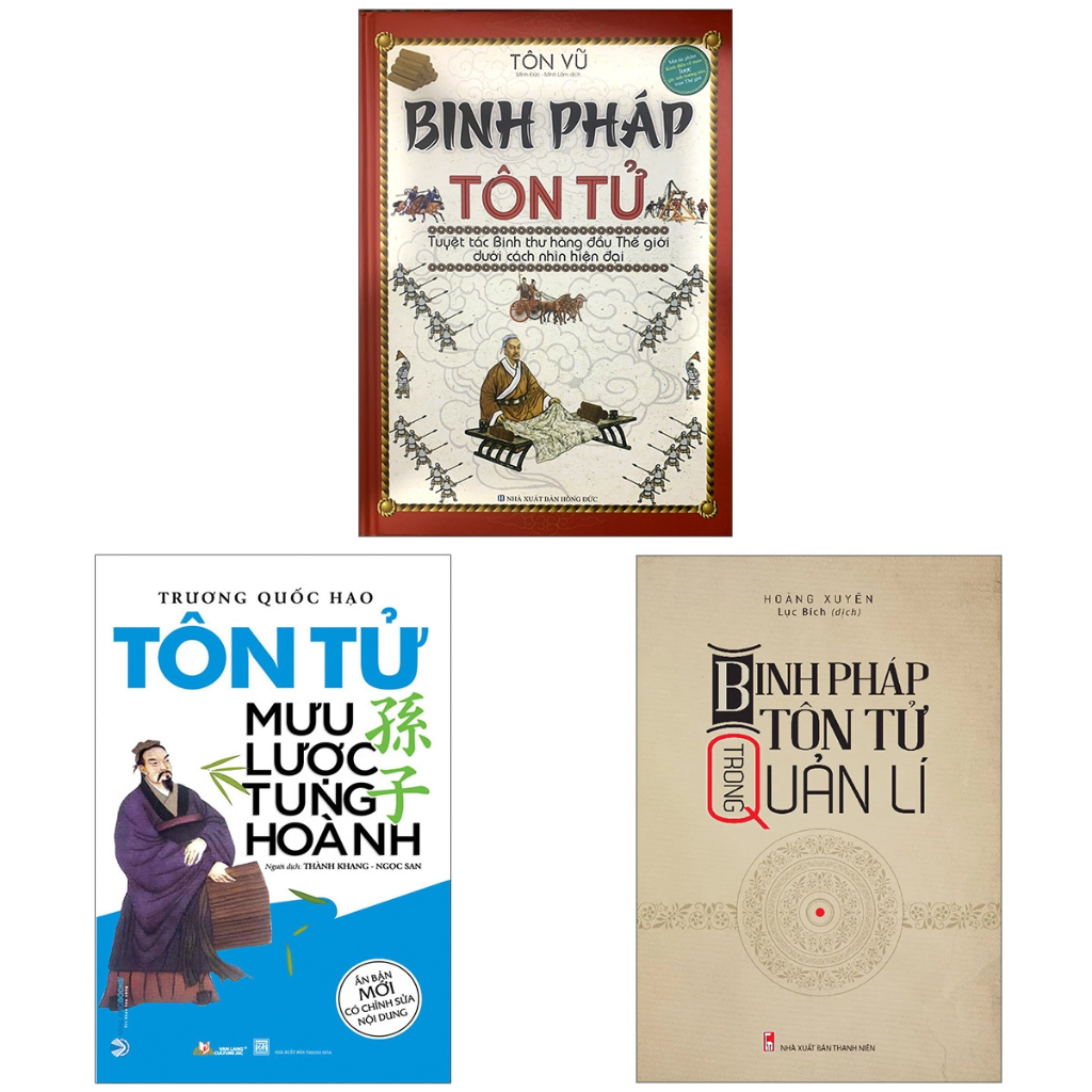 Combo Tôn Tử Mưu Lược Tung Hoành + Binh Pháp Tôn Tử + Binh Pháp Tôn Tử Trong Quản Lí