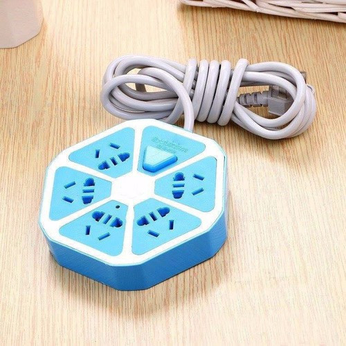 Ổ điện đa năng hình lát cam có 2 cổng cắm usb