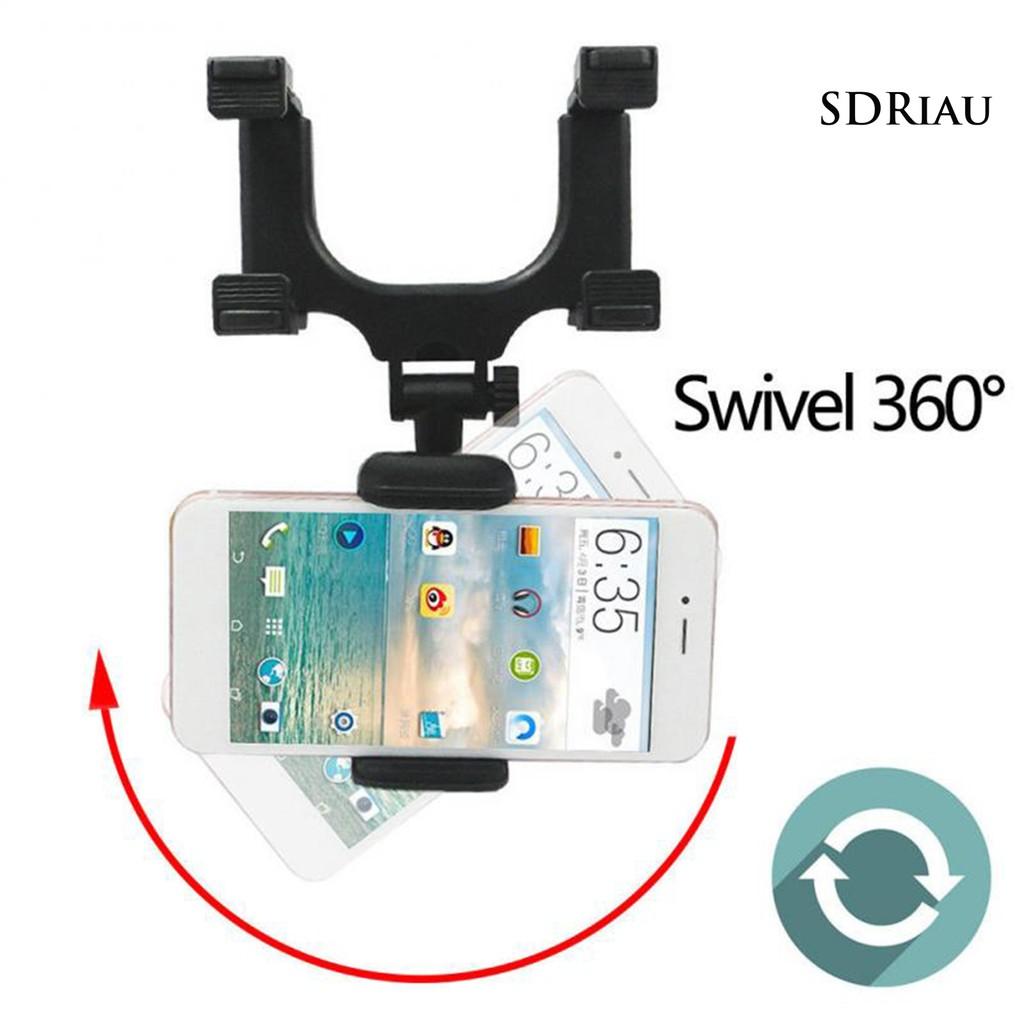 Giá Đỡ Điện Thoại Xoay 360 Độ Gắn Kính Chiếu Hậu Xe Hơi Tiện Dụng