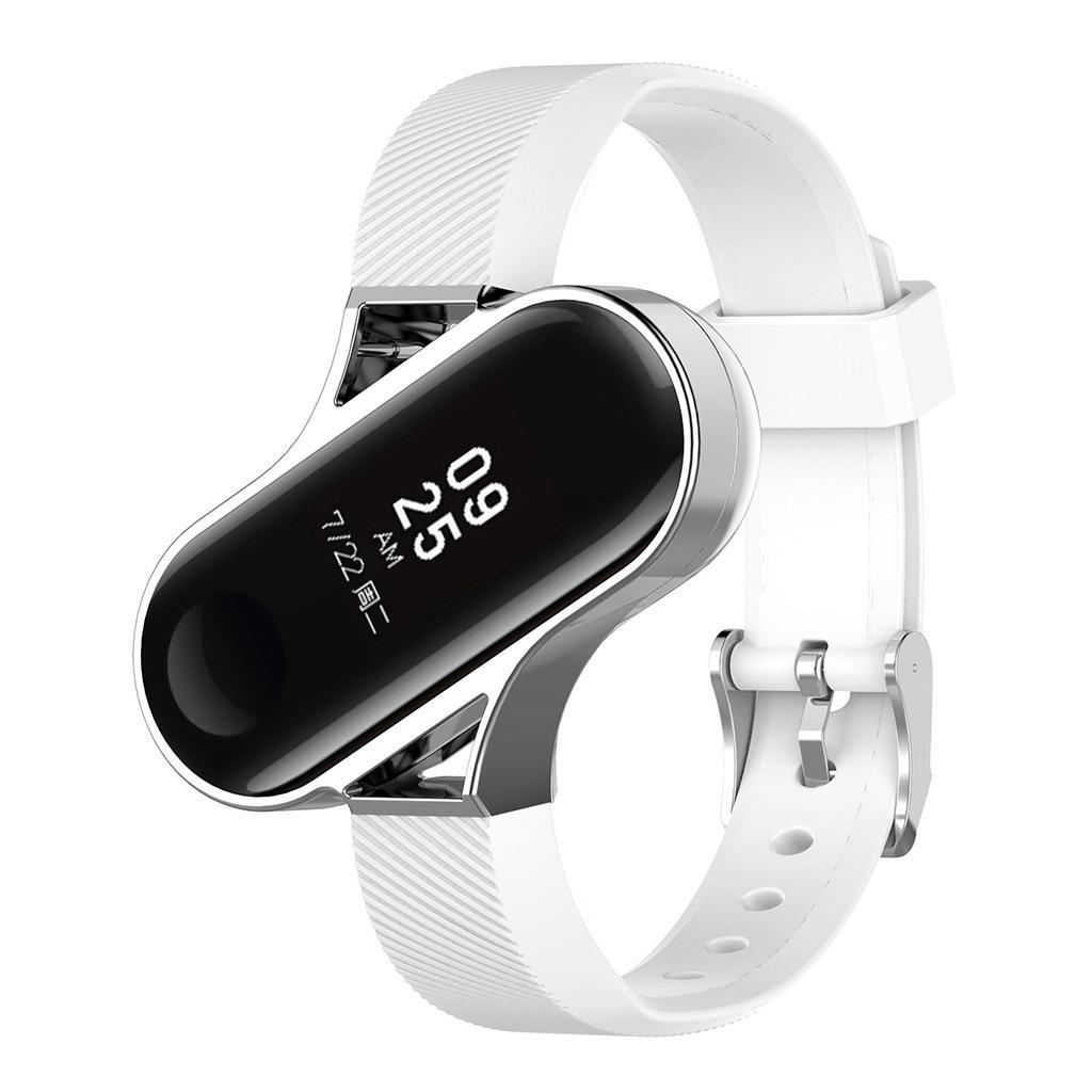 Compatible for Xiaomi Mi Band 3 Replacement Band,Replacement Wristband Smart Bracelet Strap with Metal Frame for Mi Band 3 Watch