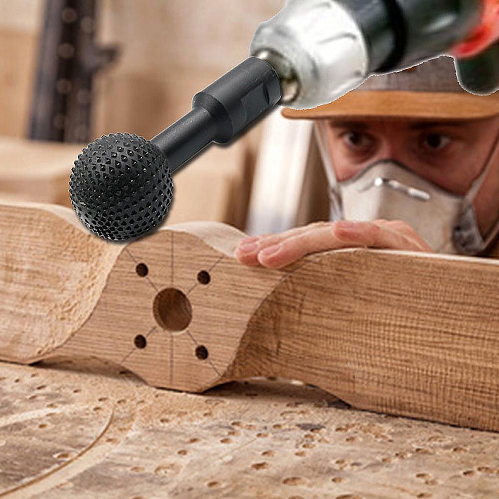 Woodworking Ball Chisel Carving Grooving Grinder Heads File Grinder Heads Wood Carving Polishing Multipurpose Grinding