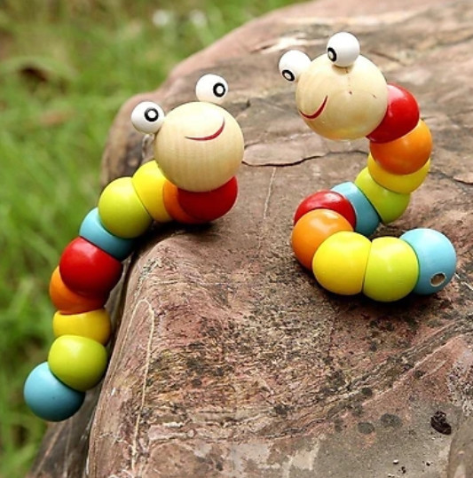 Bộ đồ chơi gỗ ĐỒ CHƠI GỖ MONTESSORI 4 CỌC HÌNH KHỐI