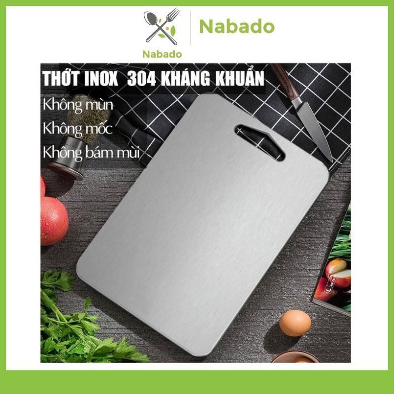 THỚT INOX 304 CAO CẤP SIZE LỚN Kháng Khuẩn Cường Lực- Vệ Sinh Dễ Dàng- Rã Đông Nhanh - Chống Ẩm Mốc