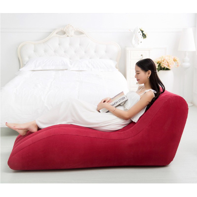 Ghế bơm hơi tình yêu chữ S Lazy Sofa