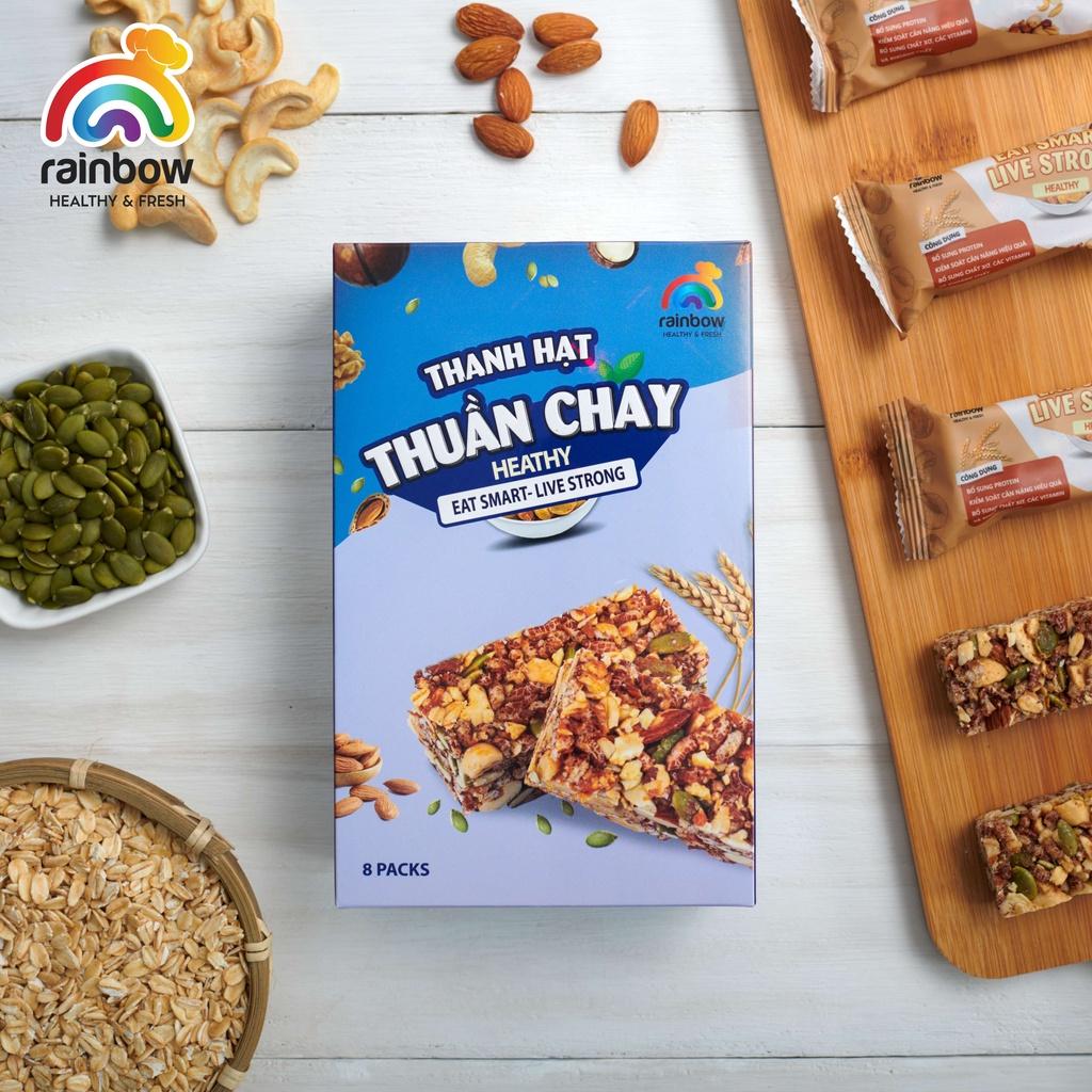 Thanh Hạt Thuần Chay RAINBOW - Hộp 200g - Cung Cấp Năng Lượng, Trọn Vẹn Dinh Dưỡng, Không Đường Phù Hợp Người Giảm Cân