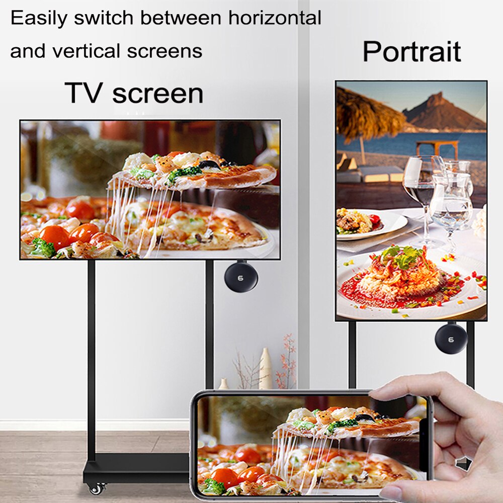 ROGTZ Thiết Bị HDMI Không Dây Kết Nối Điện Thoại Với TV Wireless G6 Phản Chiếu Màn Hình Điện Thoại Tương Thích IOS Android Kết Nối Wifi 2.4ghz Độ Phân Giải 1080P Hỗ Trợ Đa Định Dạng Âm Thanh Và Video Nhỏ Gọn - Hàng Chính Hãng