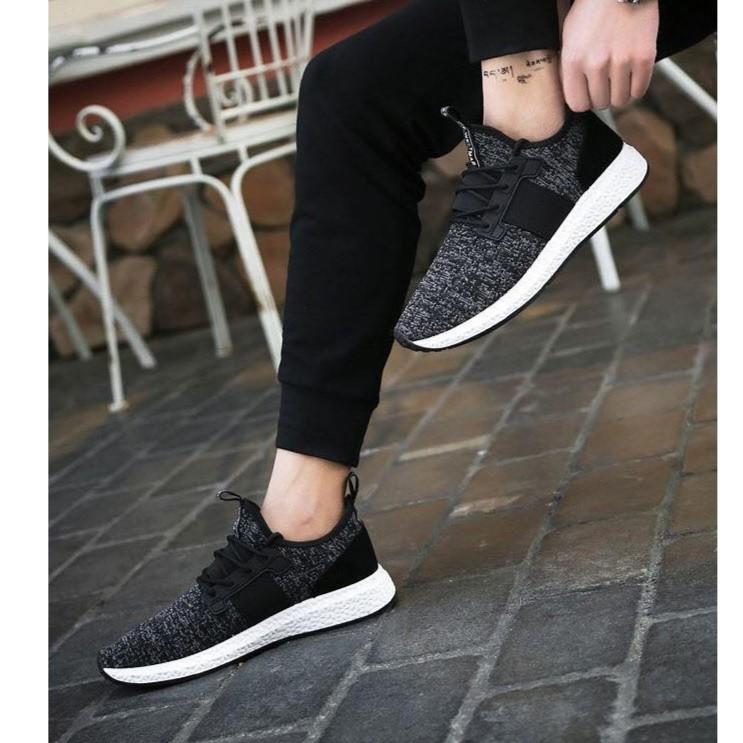 Giày Nam Thể Thao Sneakers Đen,HHT,PHONG CÁCH TRẺ TRUNG Đế Đúc G19