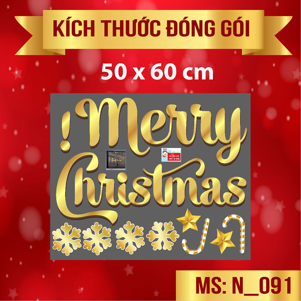 Combo số 43 thành phố noel sắc vàng