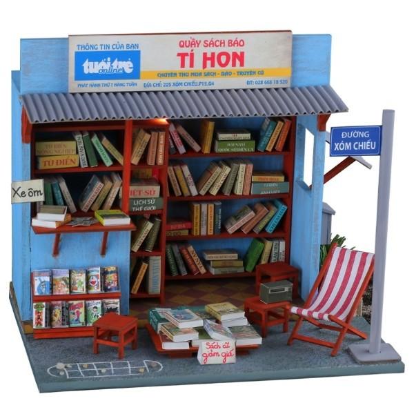 Mô Hình Gỗ DIY Thế Giới Tí Hon - Tiệm Sách Cũ - AD05