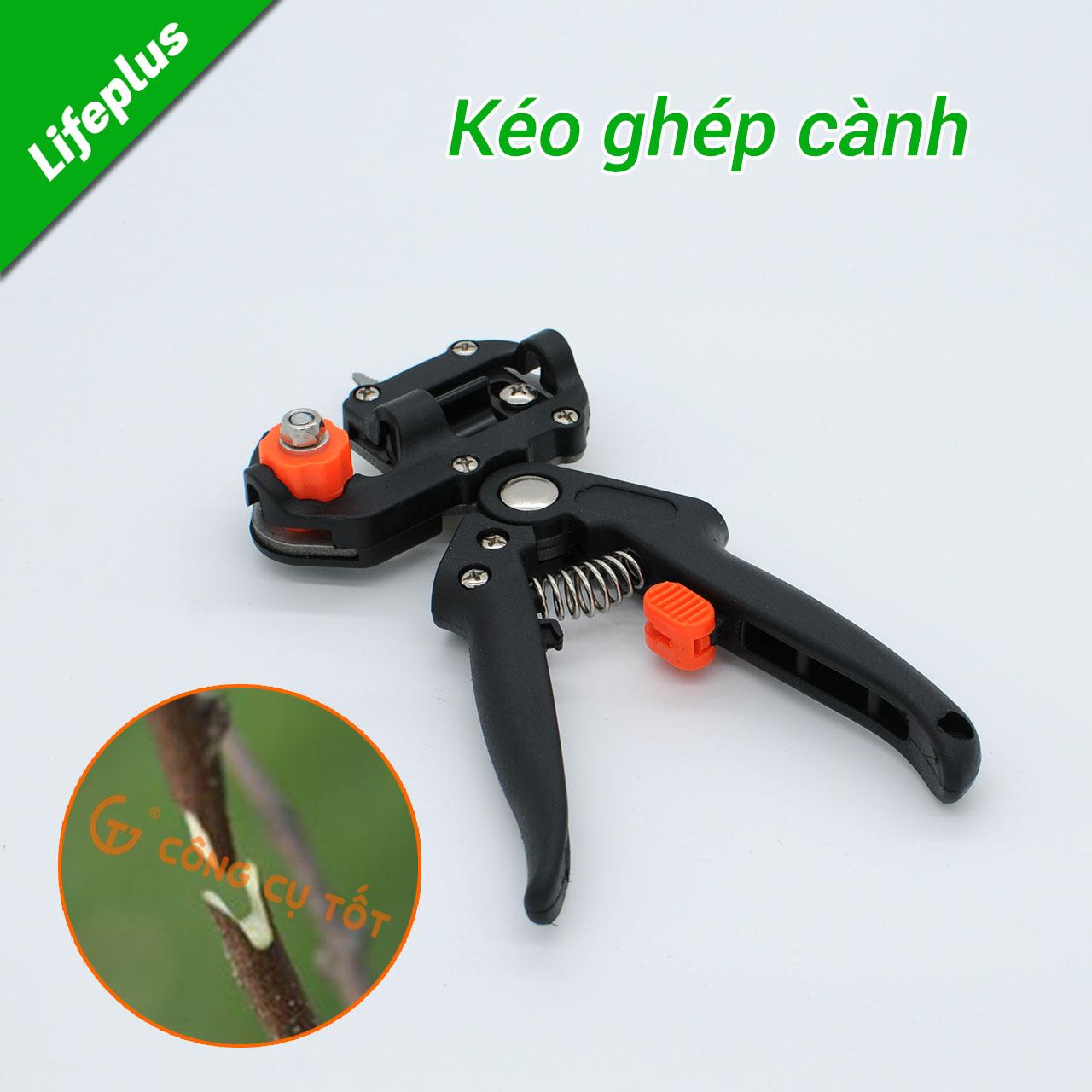 Kéo ghép cành chuyên dụng dạng U V Ω + Tặng kèm 01 băng ghép 3cmx85m, lưỡi cắt hợp kim sắc bén