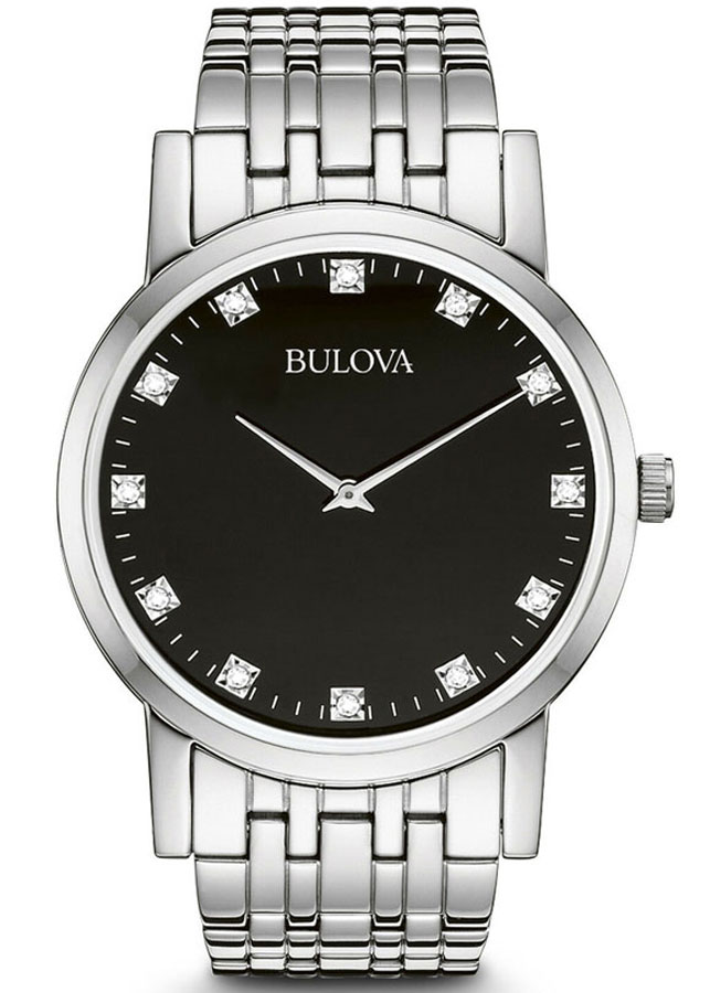 Đồng Hồ Nam Bulova Dây Thép Không Gỉ 96D106 - Mặt Đen