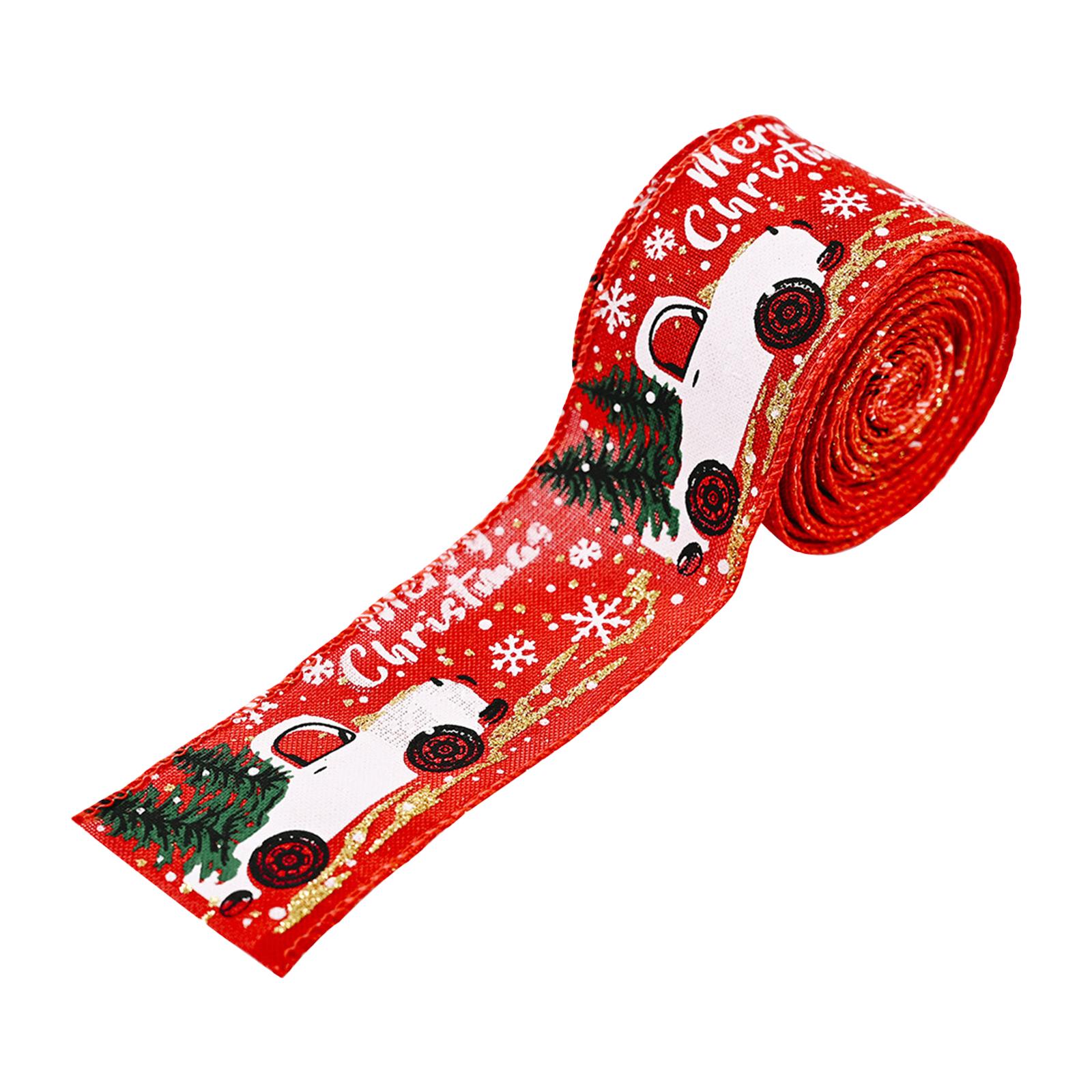 Dải Ruy Băng Trang Trí Cây Thông Giáng Sinh 5M/Cuộn Cho Cây Xmas Crafting