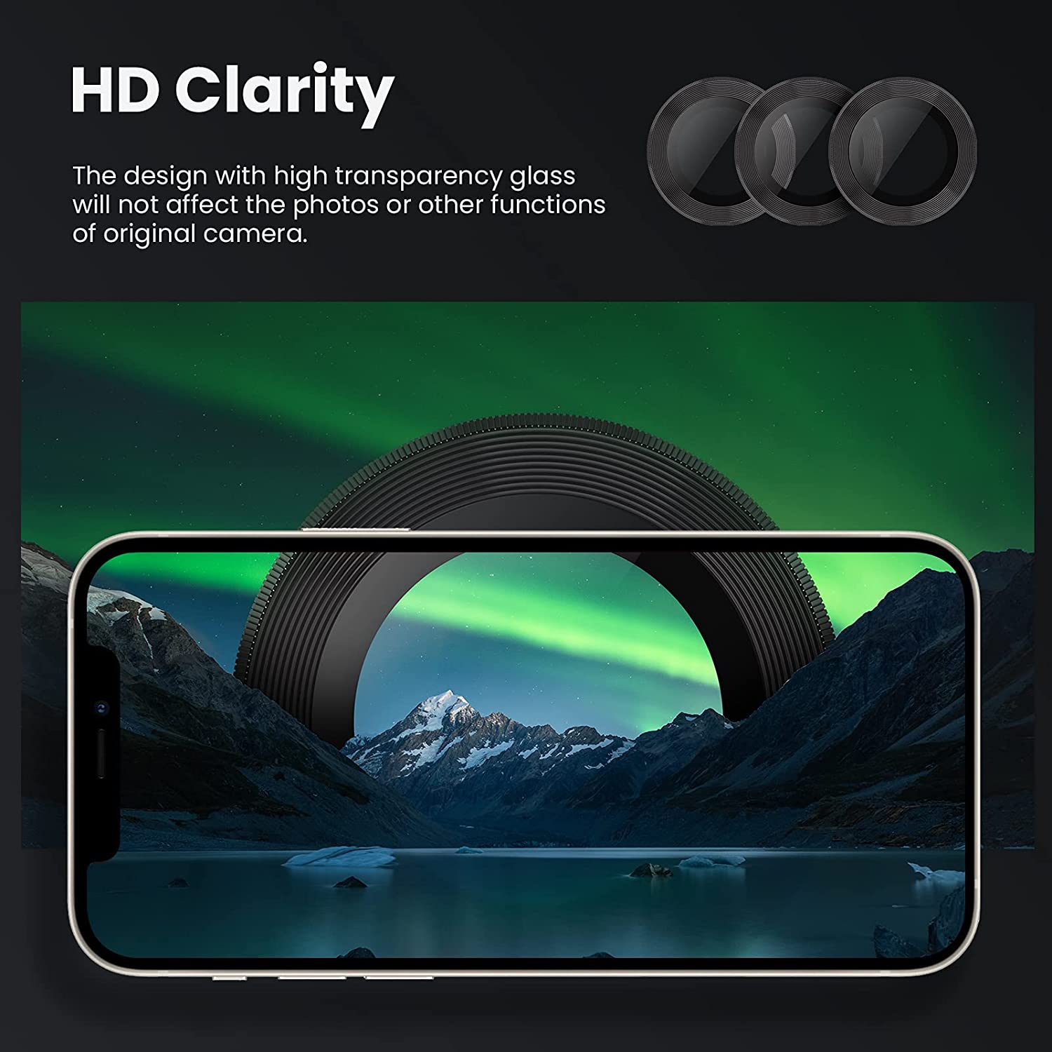 Miếng Dán Cường Lực LENS CAMERA MIPOW DIAMONDSHIELD Dành Cho iPhone 14 PRO MAX / 14 PRO MATALLIC + TITANIUM ALLOY - Hàng Chính Hãng